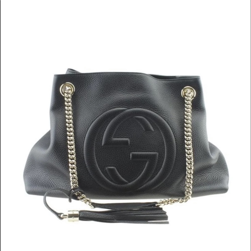 New Gucci Leather Soho Chain Bag